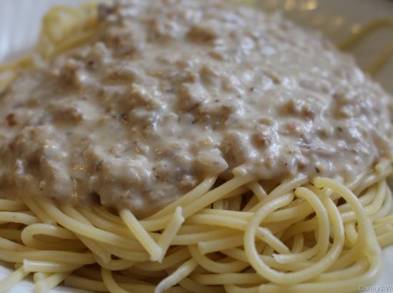 Spaghetti mit Walnuss-Soße