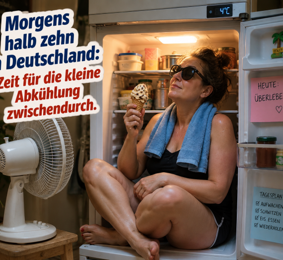 Bullenhitze! Bald bin ich gar….