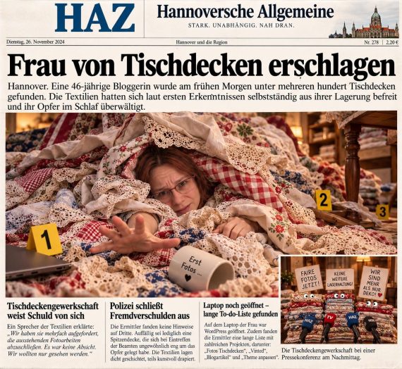 Wenn Omas Tischdecken eine Gewerkschaft gründen und ChatGPT mich veräppelt